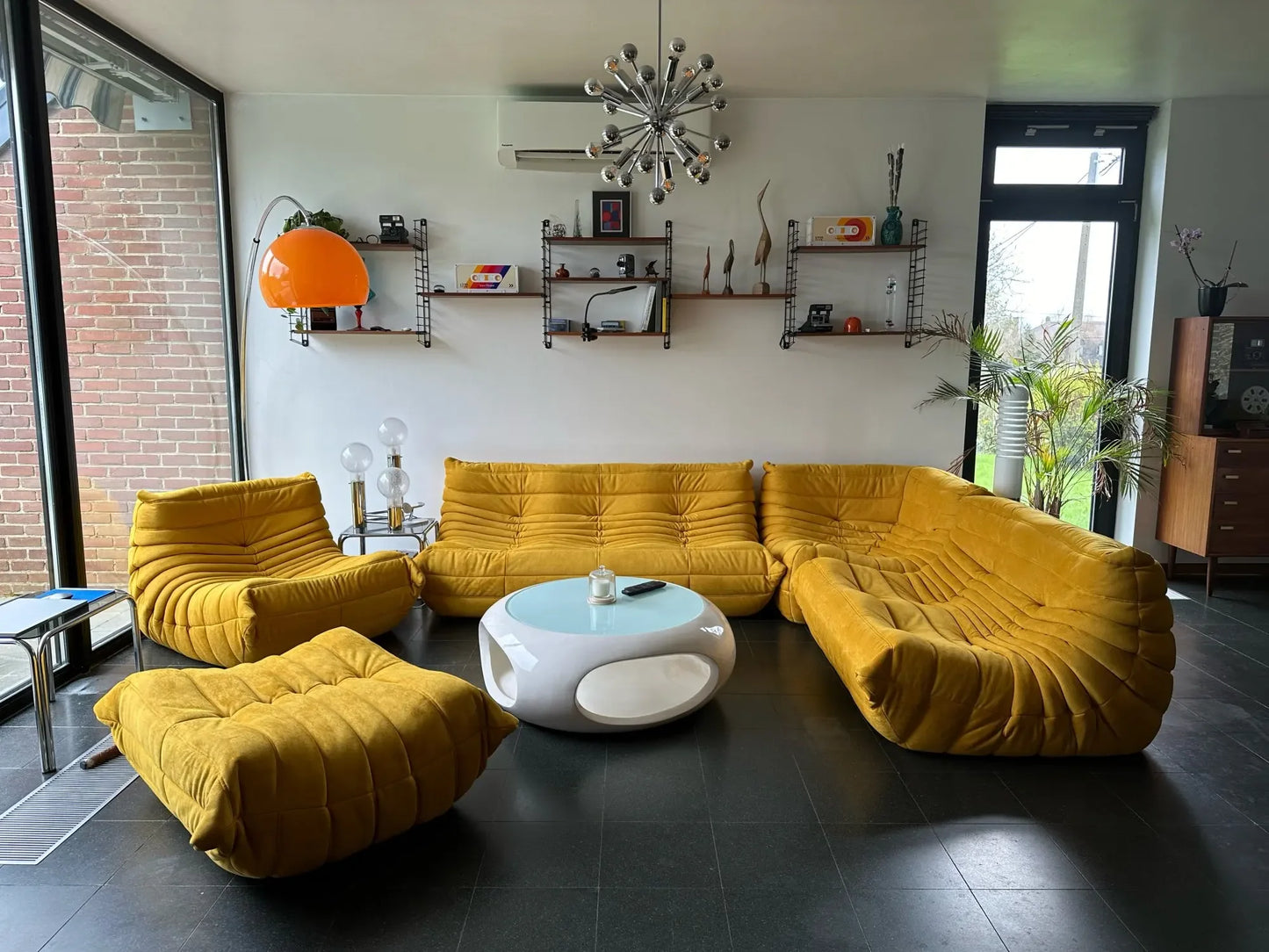 Caterpillar Single Sofa Lazy Couch Tatami Living Room Bedroom Lovely Leisure Single Chair Reading Chair Balcony Rocking Chair