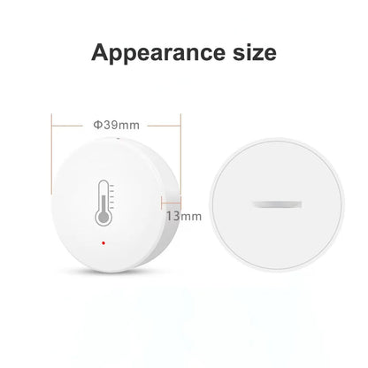 Tuya Zigbee Smart Temperature Humidity Sensor Indoor Hygrometer Controller Monitoring Work with Smart Speaker Alexa Google Home