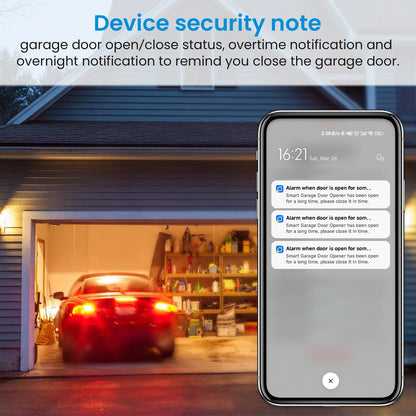 Tuya Smart Life Garage Door Wireless Door Sensor Opener Controller Contacts USB Charger Remote Control Google Assistant Alexa