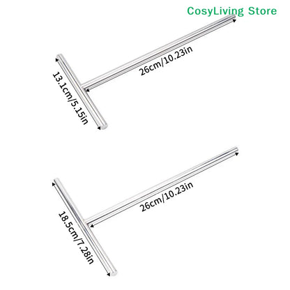 Stainless Steel Crepe Spatula Spreader Pancake T Maker Tool Turner Utensils Cake Shape Rake Pan Making Kit Stick Icing Brownie