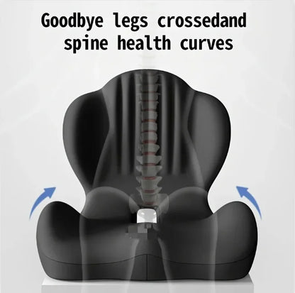 Ergonomic Memory Foam Seat Cushion Lumbar Support Pad Relieve Tailbone Sciatica Pain For Office Chair Car Seat Daily Use
