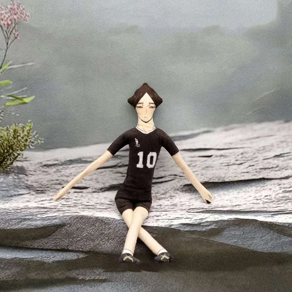Anime Haikyuu Hinata Shoyo Kozume Kenma Cosplay Cotton Doll Iron Wire Skeleton Twistable Abstract Cartoon Figure Funny Dolls