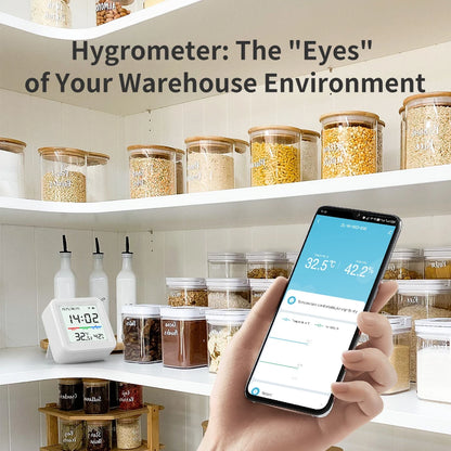 Tuya Temperature And Humidity Sensor 2.4G WiFi Smart Life App Remote Detecte Support Alexa Google Home