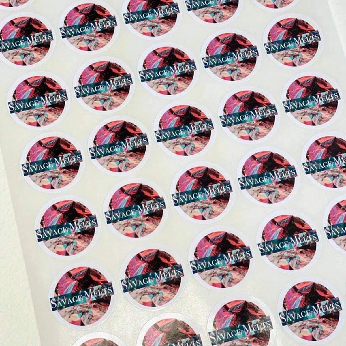 3-8CM Custom Round Stickers – Paper/PVC/Transparent, 50-500PCs  Personalized for Weddings, Birthdays, Business & Gifts