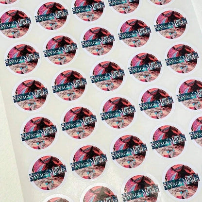 3-8CM Custom Round Stickers – Paper/PVC/Transparent, 50-500PCs  Personalized for Weddings, Birthdays, Business & Gifts