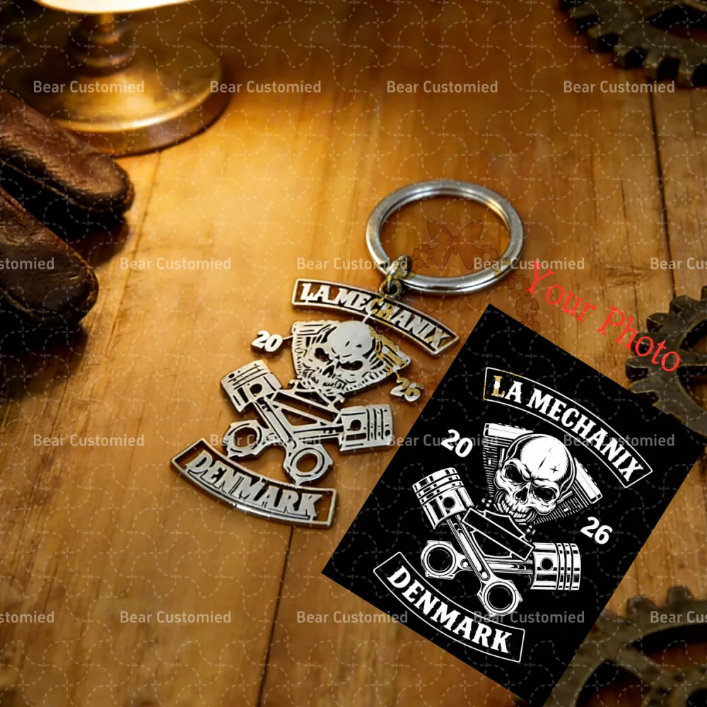 Stainless Steel Custom MC Letter Keychain Personalized Handwriting Logo Key Ring DIY Name Cartoon Fashion Key Pendant Cute Gif