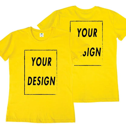 Bestseller Custom T-Shirt: Design Your Own Front & Back | Premium Unisex Tee for Couples, Teams & Events