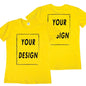 Bestseller Custom T-Shirt: Design Your Own Front & Back | Premium Unisex Tee for Couples, Teams & Events