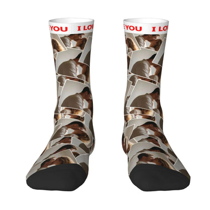 Novelty Custom Face Socks DIY Personalized Photo Custom Socks Crazy Funny Men's Socks Christmas Party Birthday Anniversary Gift
