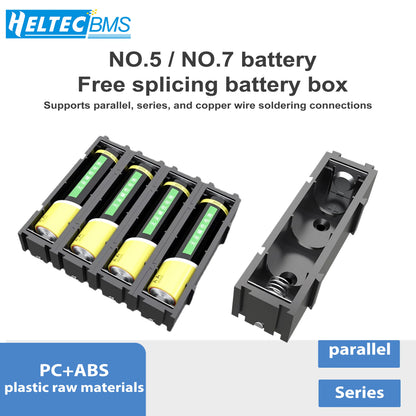 NO.5 Battery Cartridge Pin NO.7 Battery Slot PCB Base Free Splicing DIY Series Parallel Battery Storage Box