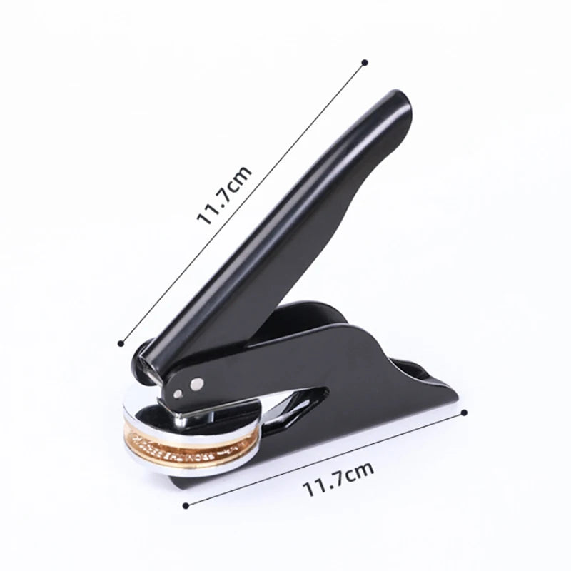 Embosser Stamp LOGO Customized Wedding Library Book Private Handheld Steel Seal Envelope Party Invitation Embossing Stamps DIY