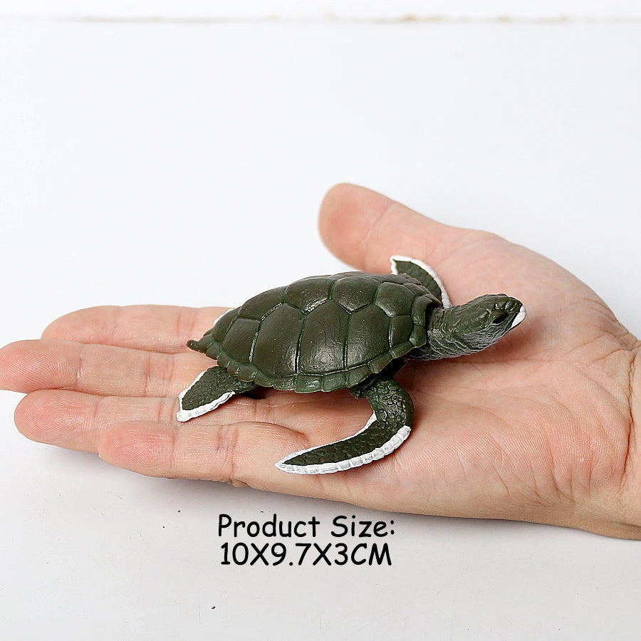 Simulation Chinese Softshell Leatherback Sea Turtle Snapping Turtles Tortoise Ocean Animal Model Education Toy Figures For Kids