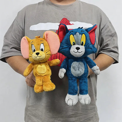 Tom and Jerry Plushies 32cm Tom 23cm Jerry Stuffed Dolls Movie Series Collectible for Kids