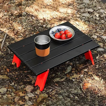 Seasonal Clearance Ultralight Foldable Camping Table, Portable Mini Aluminum Table for Beach, Garden Party, Hiking &Outdoor Trip