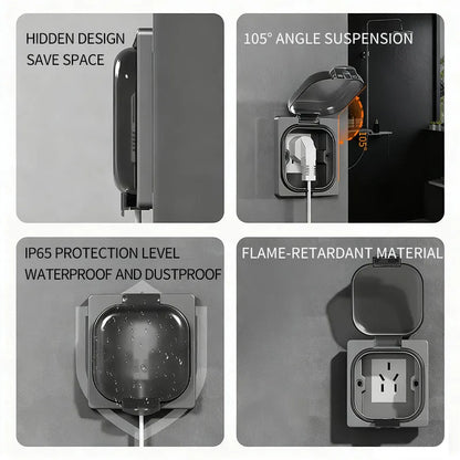 IP65 Waterproof Outdoor Socket, 16A High Power Wall Plate, 250V US/Thai Style 10A Receptacle, Bathroom & Weatherproof Electrical