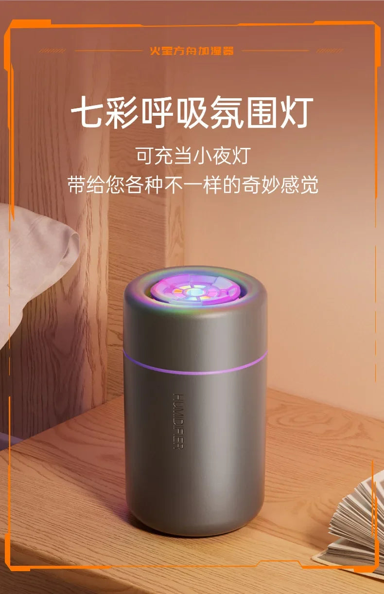 Mini Air Humidifier USB Electric Aroma Essential Oil Diffuser Purifier Aromatherapy Mist Maker Color Lights For Car Home Bedroom