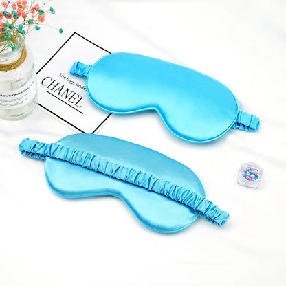 Soft Imitated Silk Sleep Eye Masks Travel Relax Shading Eyepatch Nap Health Eye Care Shield Sleeping Blindfold Eye Cover Masks