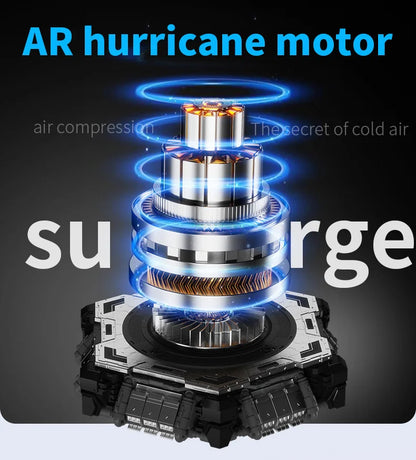Rotor Neck Hanging Portable Fan, USB Rechargeable Adjustable Bladeless Turbo Cooling Fan for Dorm Home Outdoor