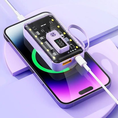 21700  Power Bank Cases Battery Storage Box Night Light USB Charge DIY Shell 21700 Battery Storage Box for iPhone Xiaomi