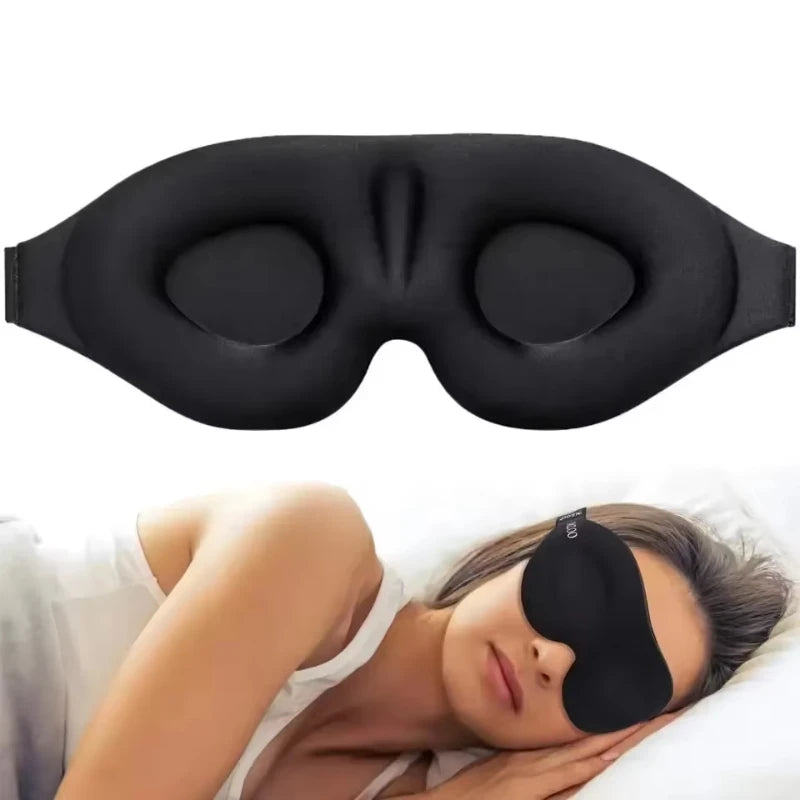 3D Sleeping Mask Block Out Light Soft Padded Sleep Mask For Eyes Slaapmasker Eye Shade Blindfold Sleeping Aid Face Mask Eyepatch