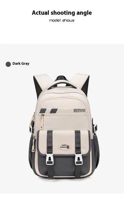 New School Bag with High Appearance Level Junior High School Backpack Large Capacity Primary School Backpack Ins Wind