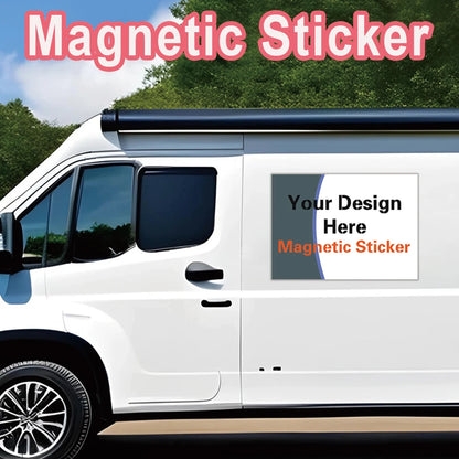1pc Cartoon Custom logo or photo Stickers Magnetic Personalized Custom Magnetic Sticker Car Stickers And Decals