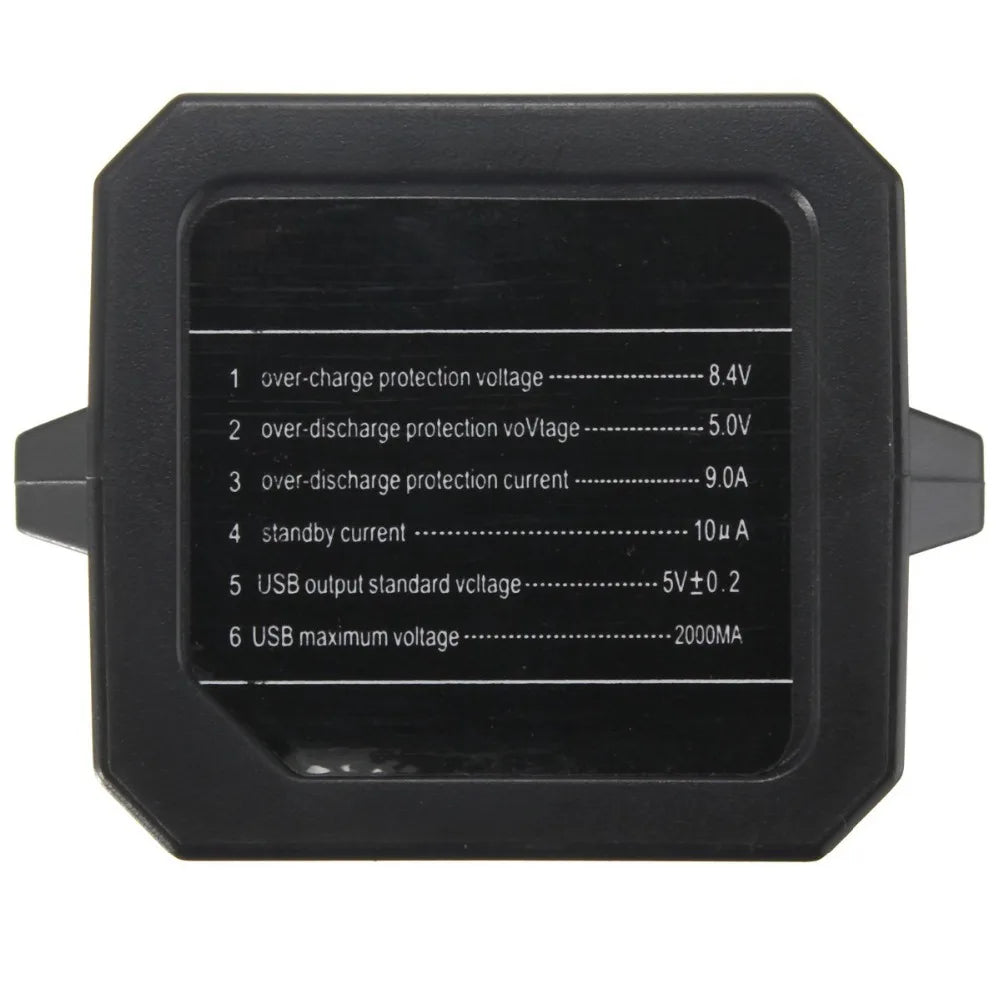 Portable 4X 18650 Waterproof Battery Pack Case Power Bank Storage Box For Bicycle Bike Lamp 8.4V 5V DC Output Without Battery