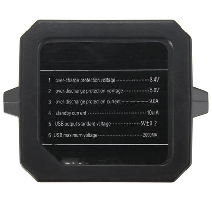 Portable 4X 18650 Waterproof Battery Pack Case Power Bank Storage Box For Bicycle Bike Lamp 8.4V 5V DC Output Without Battery