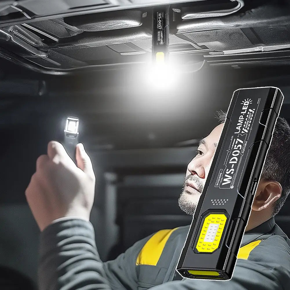 Keychain Flashlight USB-C Rechargeable 400mAh 550 Lumens Multifunctional Lighting Durable Mini Auto Repair Hat Clip Work Light