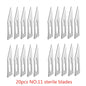 20-100pcs Sterile Carbon Steel Surgical Blades Scalpel Knife for DIY Cutting Phone Repair Carving Animal Grooming Maintenance