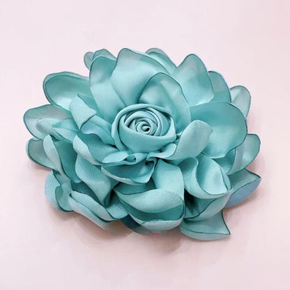 10cm Korean Fabric Rose Flower Brooches for Women Elegant Corsage Scarf Buckle Shirt Collar Pins Fashion Jewelry Wedding Brooch