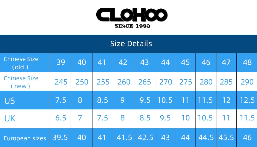 CLOHOO Hand-Sewn Casual Mesh Men's Shoes Comfortable Breathable Upper Fabric Durable Stitching Lightweight Footwear