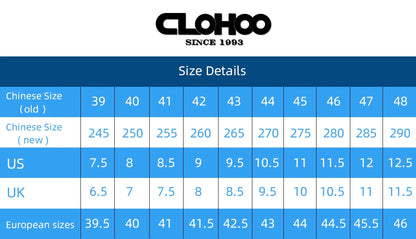 CLOHOO Hand-Sewn Casual Mesh Men's Shoes Comfortable Breathable Upper Fabric Durable Stitching Lightweight Footwear