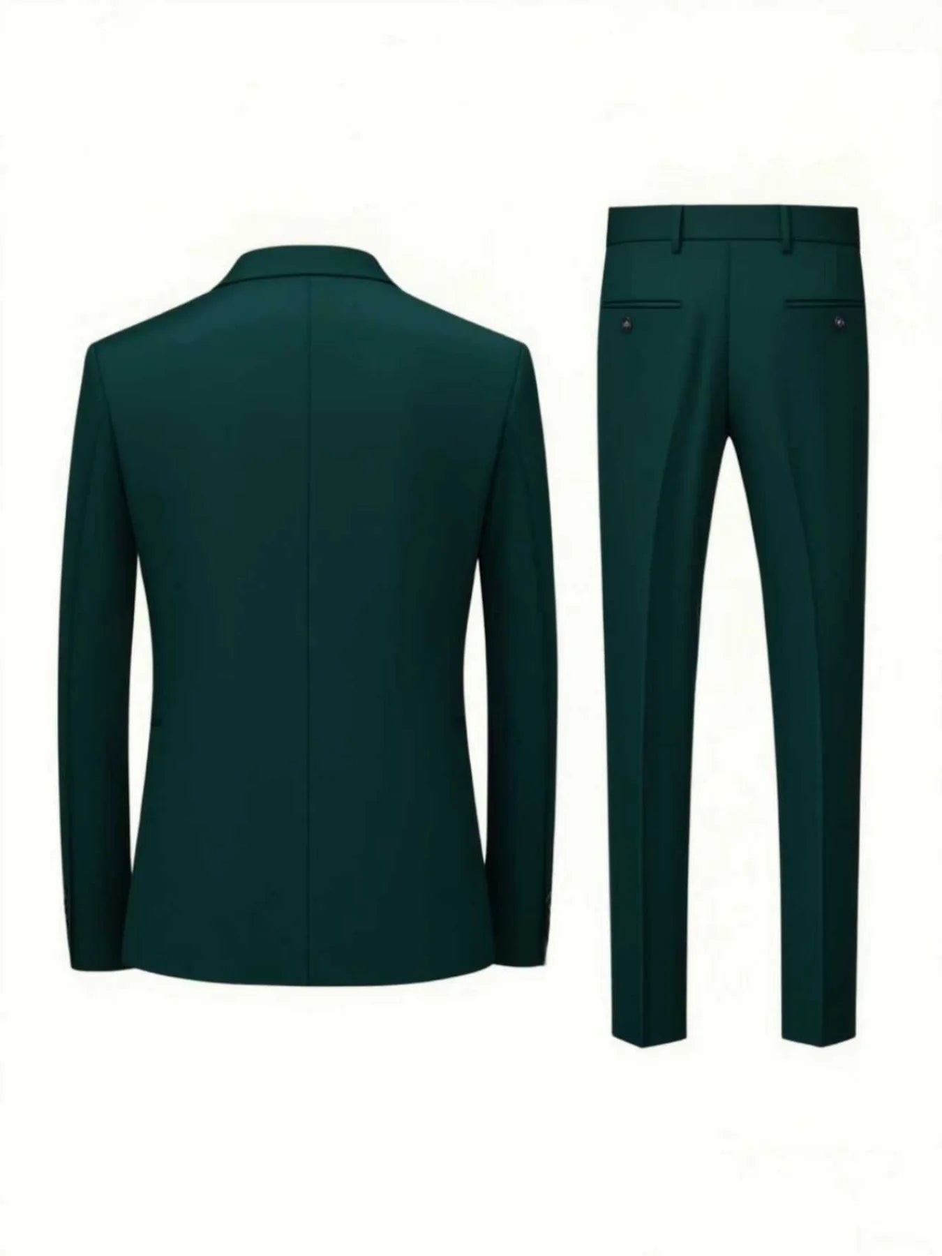 2pcs Men's All-Season Suit Set, Jacket And Trousers, Comfortable Wear for Wedding, Party And Formal Dinner