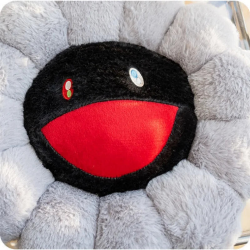 Flower Pillow Cushion Office Chair Ghost Devil Sunflower Plush Pillow Plant Petal Cushion Stuffed Toys for Girls Home Decor Gift