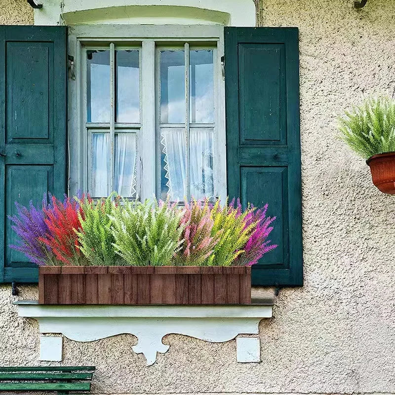 Provence Lavender Plastic Artificial Flowers False Plants Wedding Home Outdoor Garden Decoration Table Decoration