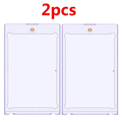 35PT Magnetic Holder Trading Cards Protectors Hard Plastic Sleeves Display Case Pokemon Baseball Sports Yugioh Standard Card