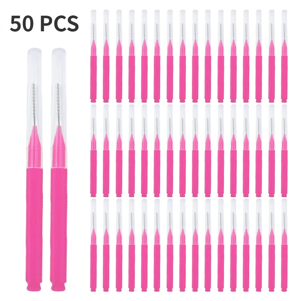 20/50PS Portable Mini Eyebrow Brushes Disposable Eyelash Brow Lifting Brush Applicators Lash Extension Comb Beauty Makeup Tools