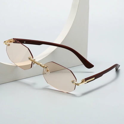 New Vintage Elliptical Sunglasses Women Men Polygon Sun Glasses Female Oval Eyewear Sunglasses for Male Female Eyeglasses
