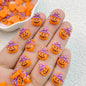 50Pcs New Cute Resin Mini Halloween Ghosts Animals Series Flat Back Manicure Parts Embellishments For Hair Bows