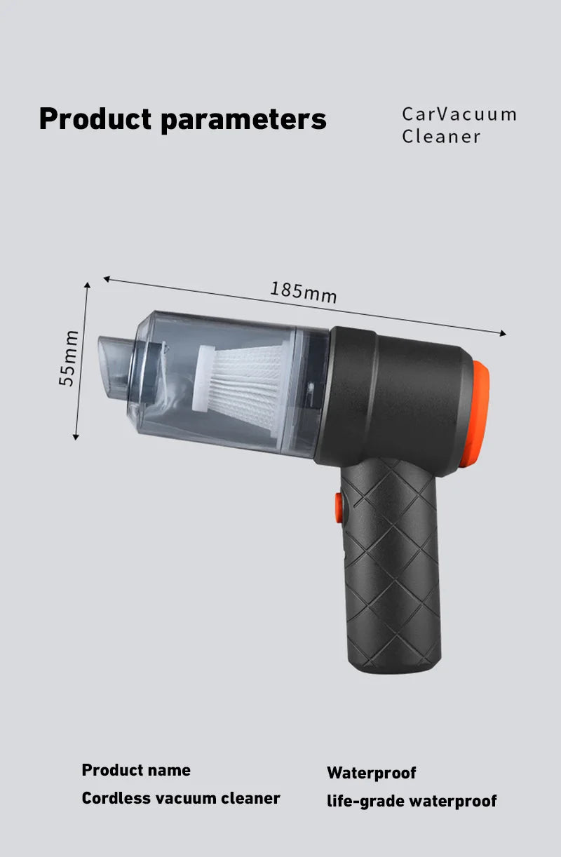 2026 Portable Small Vacuum Cleaner For Multi Purpose Vehicles Small Household Pump Handheld Car Vacuum Cleaner