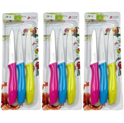 A Portable Fruit Knife Set Of 3 Knives, A Fine And Sharp Stainless Steel Kitchen Knife, A Daily Ladies' Kitchen Accessory Peeler