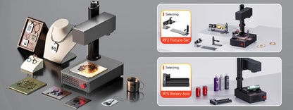 DAJA MINI Portable Fiber Laser Marking Machine High Precision Industrial Business 90*90mm for ALL Metal Jewelry Leather Acrylic