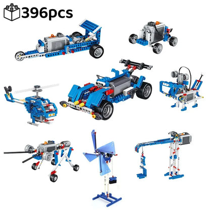 STEM Technical Parts Multi Technology Programming Educational School Students Learn Building Blocks DIY Set For Kids Toy