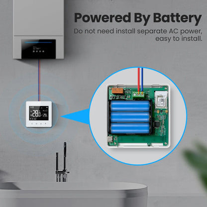 AVATTO WiFi/ZigBee Low Power Battery Smart Thermostat Water Gas Boiler Temperature Controller For Tuya Alexa Google Home Alice