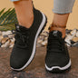 Women's Lightweight Knit Walking Shoes Comfort Breathable Mesh Sneakers with Accent & Anti-Slip Sole，Free shipping