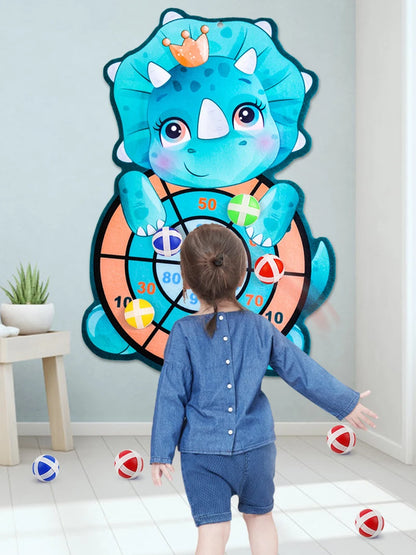 Sticky Ball Dart Board Target Sports Game Toys For Children Outdoor Party Toys Target Sticky Ball Throw Educational Board Games
