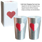 Japanese Style Aluminum Beer Mugs Set 450ml, Gold & Silver Reusable Drinking Mug for Beer Water Juice, Outdoor Camping Party