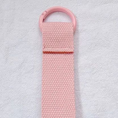 Custom LOGO Keychain Blank Canvas Strap Lanyard Backpack Floating Weave Pendant Personalize  Print Name Webbing Wholesale