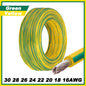 12Colors 1007 Stranded Electric Wire 5/10M 30/28/26/24/22/20/18/16AWG PVC Insulated Tinned Plating Copper Cable for DIY LED Line